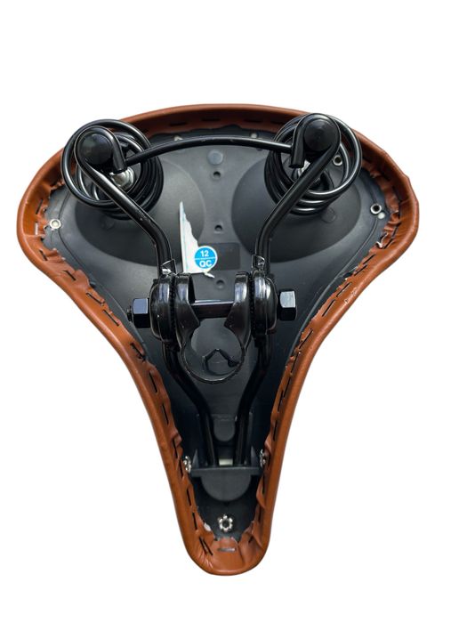 Седалка кафява кожа за велосипед