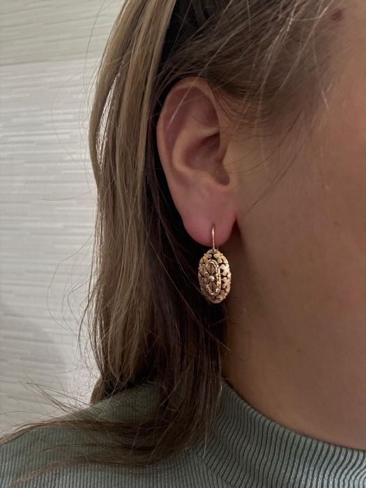 Cercei vechi din aur14k