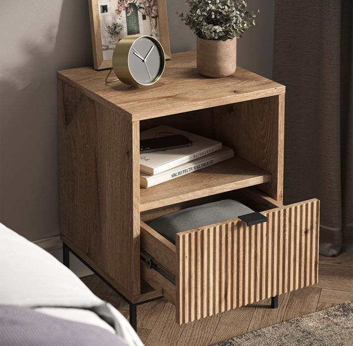 Нощно шкафче с метални крака Vicco 8958