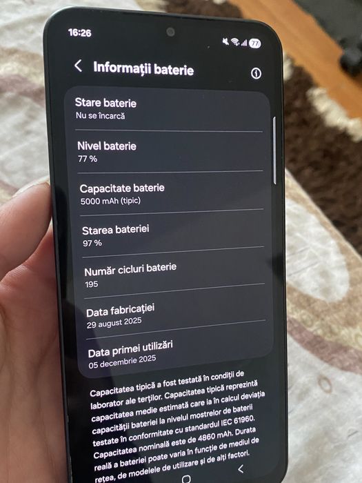 Samsung Galaxy A26 5G, 128 GB, stare foarte bună