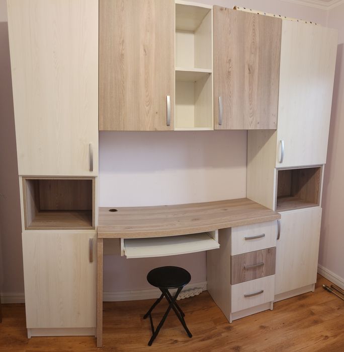 Set Dulapuri Verticale + Corp Suspendat + Masa PC / Dormitor Camera ZI