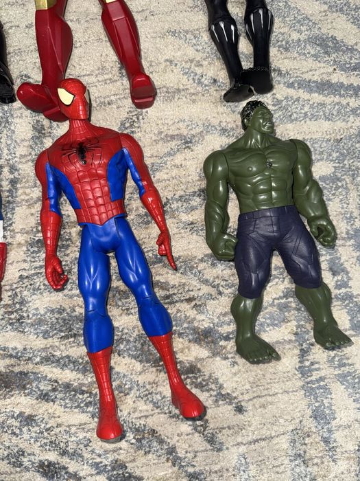Фигурки Marvel капитан америка, человек паук и тд