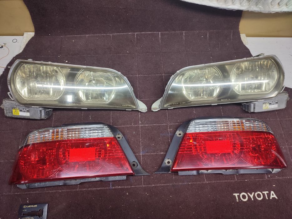 Toyota Chaser чайзер. Оптика. Фары ксенон и галоген. Рестаил фонари: 60 ...