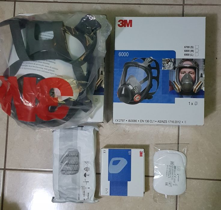 Mască 3M 6800 integrală + accesorii full