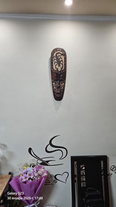 Дървени африкански маски за стена – 50 см и 100 см