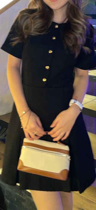 женское платье черное короткий