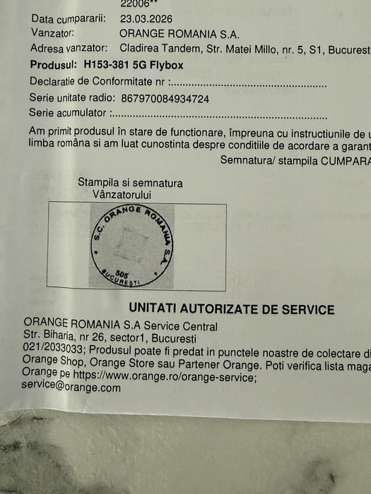 Router 5G H153-381 sigilat