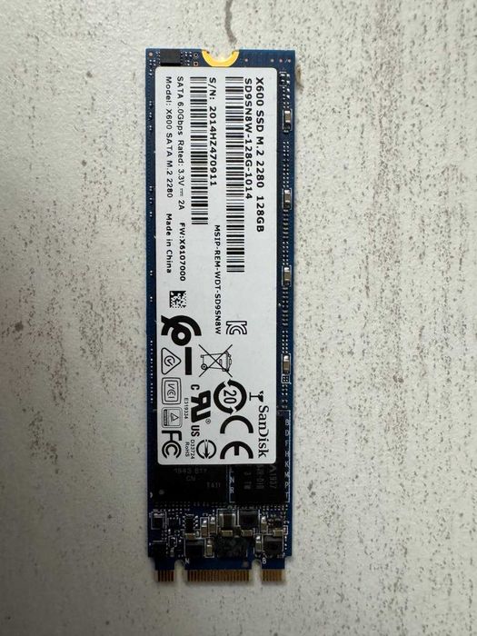 Продам ССД SanDisk X600 — M.2 2280 SATA