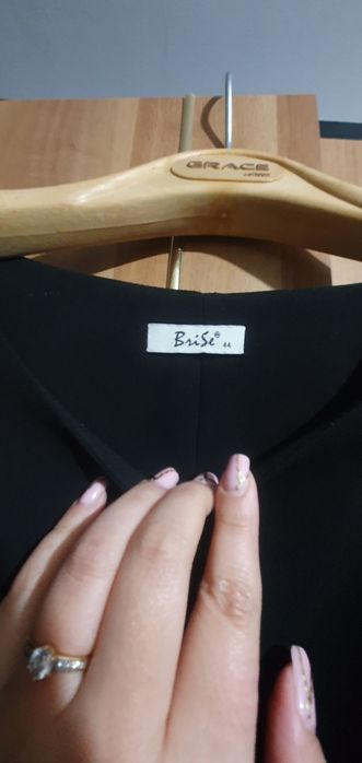 Rochie neagră dreaptă 44/XXL