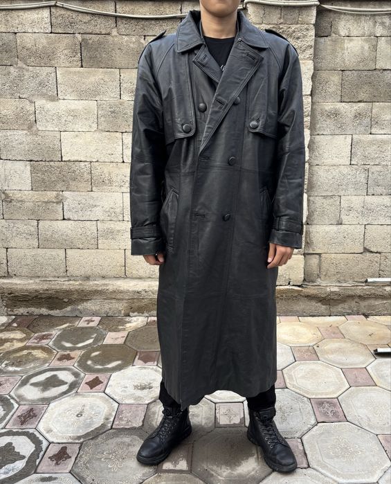 Плащ кожаный советский