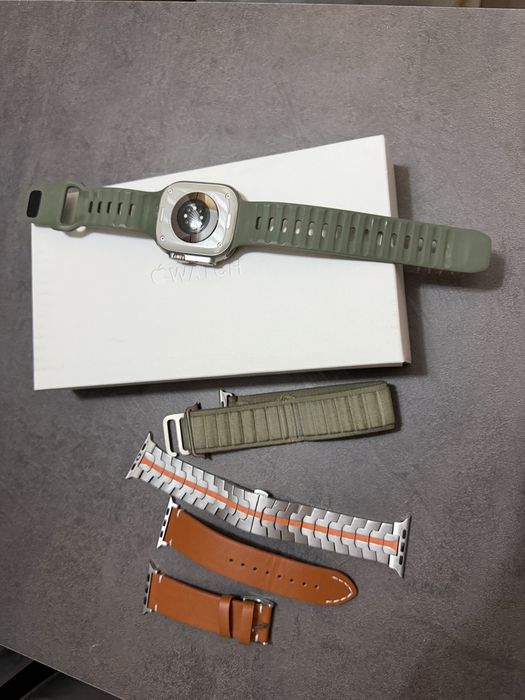 Apple Watch Ultra 2 – impecabil, full box, 4 curele, factura