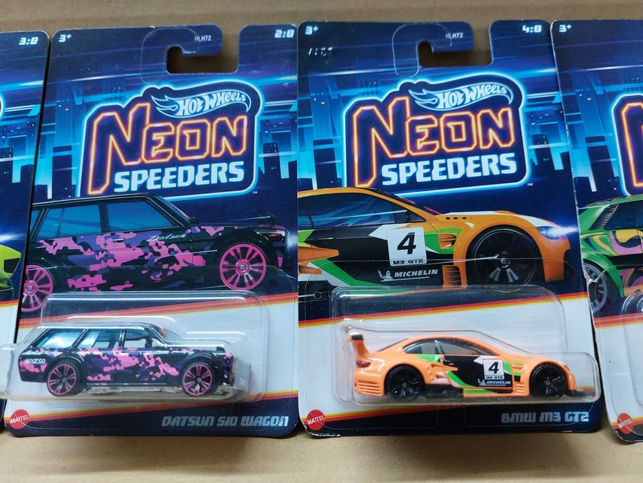 Колички Hot Wheels NEON SPEEDERS/ Хот Уилс - 7 модела / 011