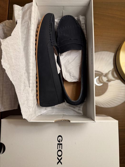 Geox leather loafers