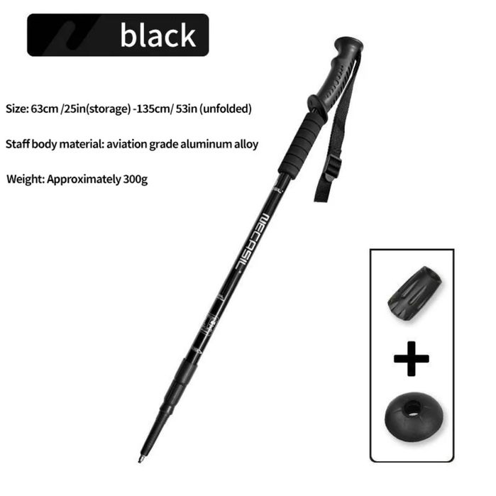 Треккинговая палка (черная)