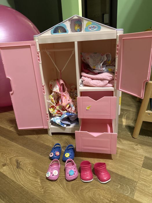 Гардероб Babyborn + лот дрешки