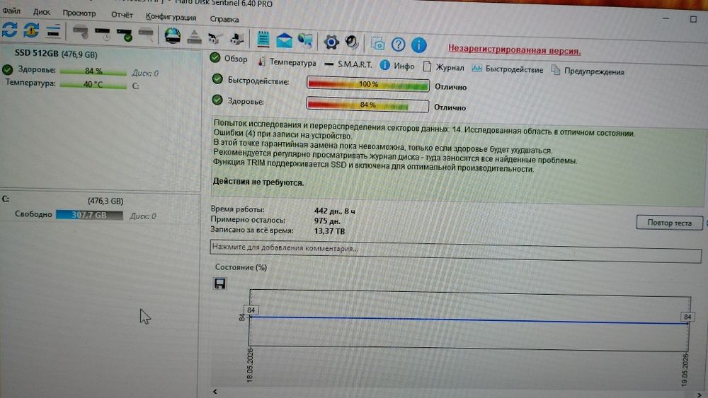 Продам б/у ссд на 512гб