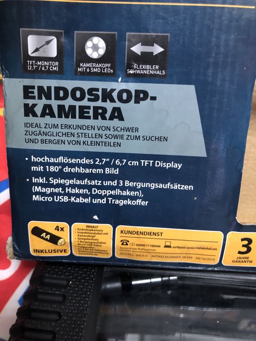 Endoscopkamera   Electrician mecanic auto etc.