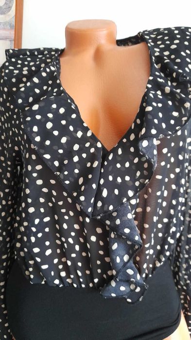 Bluze deosebite – imprimeu, volan, stil boem & elegant – Shein/Zara