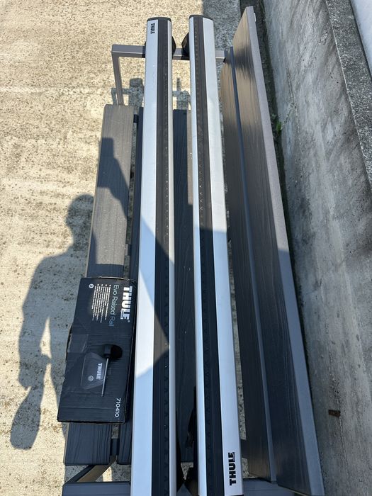 Set bare transversle Thule Evo Raised Rail Wingbar Evo