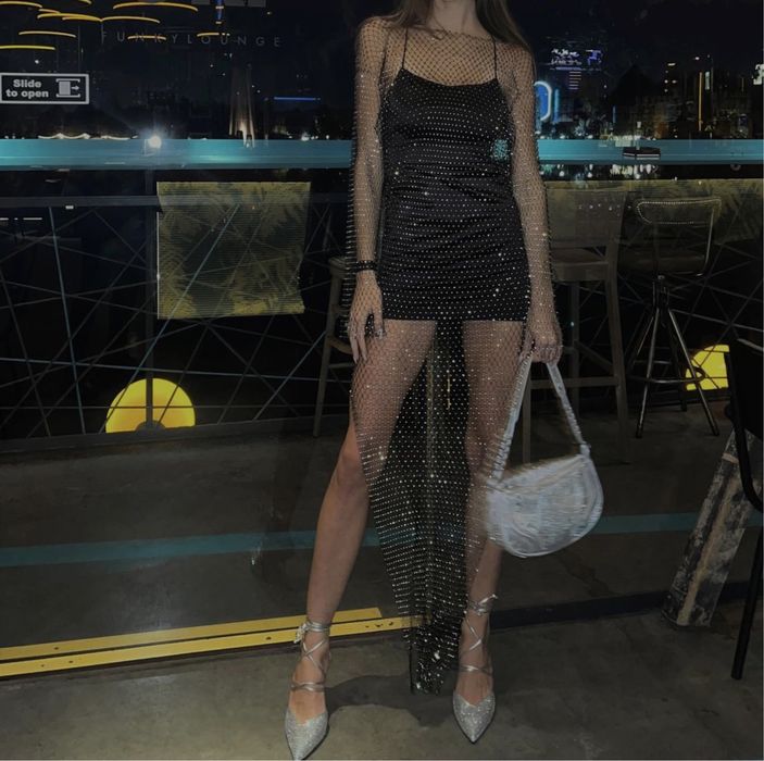 Rochie lunga din plasa