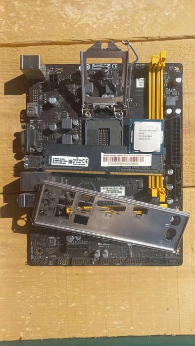 H310 plata + protsessor + RAM 4GB