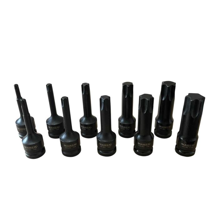 Комплект ударни битове 1/2 – TORX 10 части – HAWEK