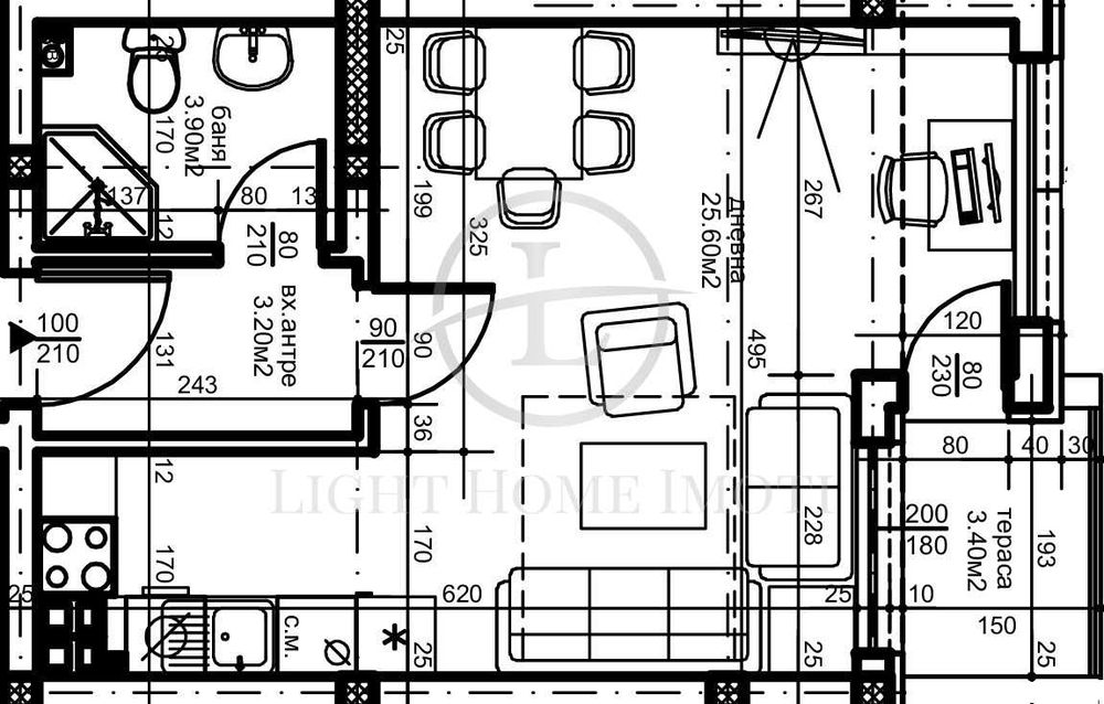 Реф. 1825 Просторен едностаен апартамент / АКТ 14