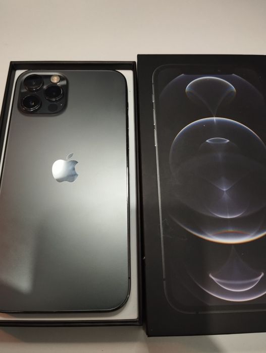 iPhone 12 Pro Silver 128GB - Baterie 100% - Display Defect (Cutie + Hu