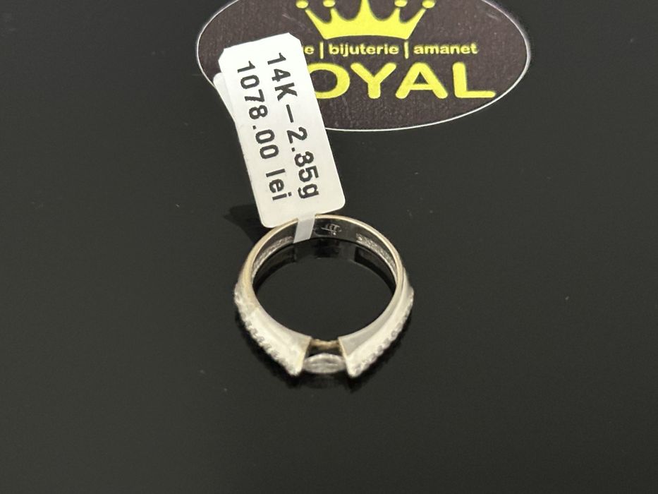 Bijuteria Royal CB: Inel dama aur alb 14K 585%  M 12-52  2,35 gr