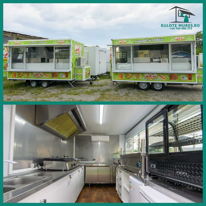 Rulote comerciale profesionale FAST FOOD,food truck, proiectare 3D