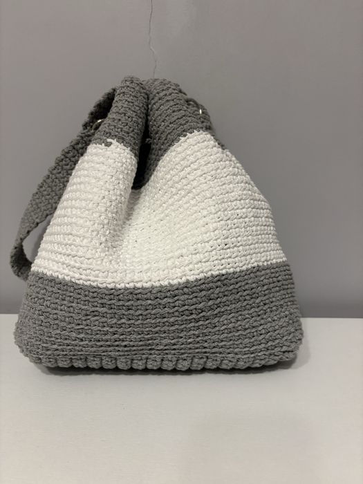 Плетена чанта от памучно макраме