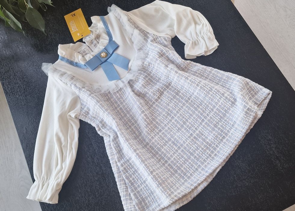 Официална рокля млечно розово 2г