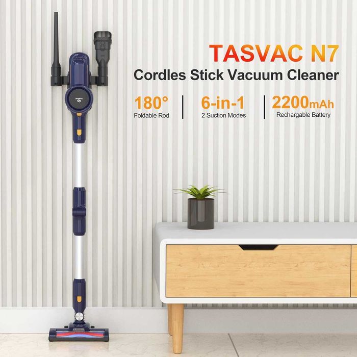 Безжична мощна прахосмукачка TASVAC N7 28Kpa