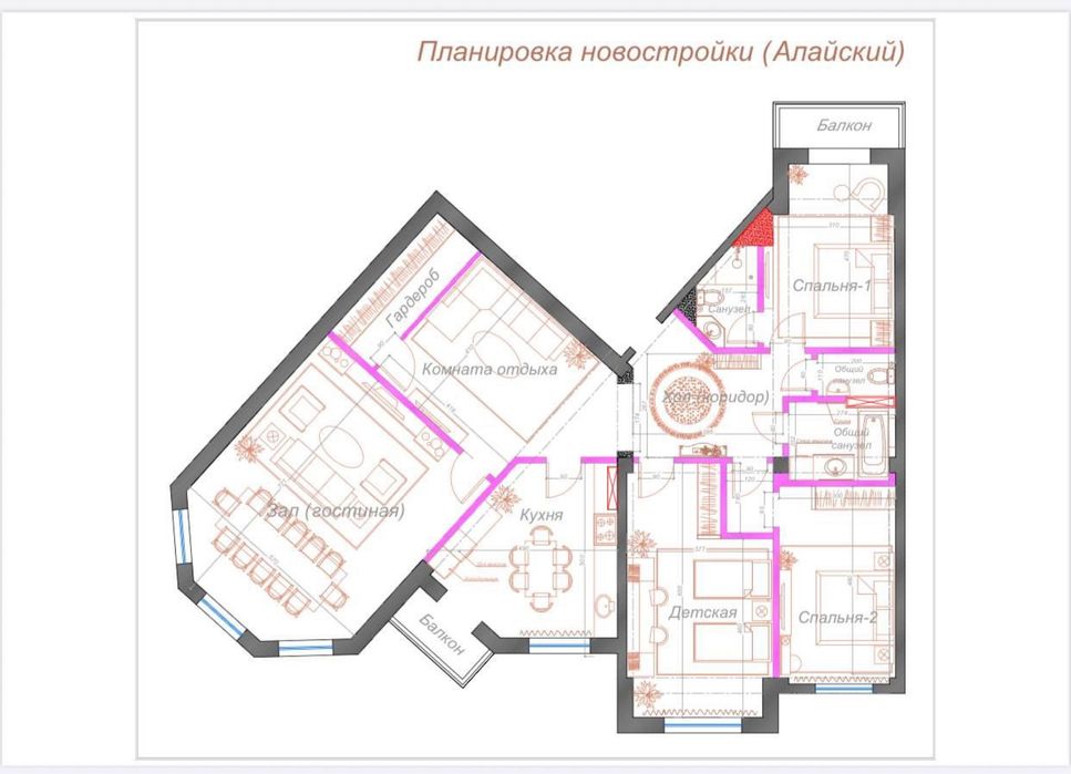 Продаётся 5-х комнатная кв в ЖК «Kamron Palace».