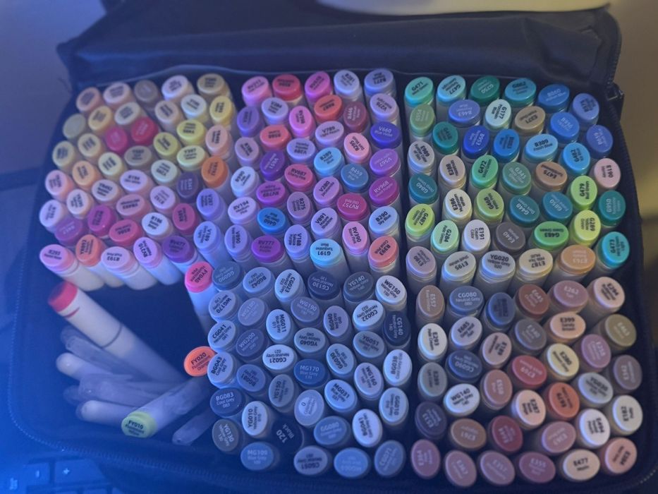 Vand Ohuhu markers alcohol 216 colors