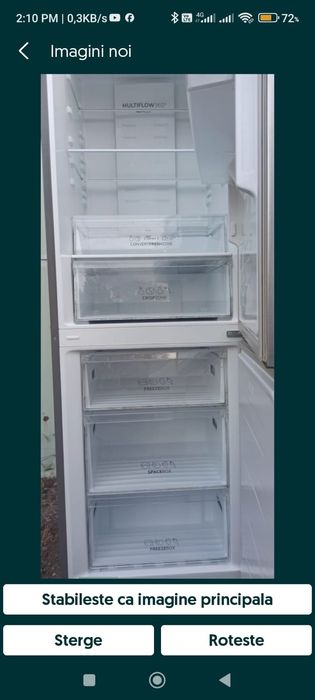 Combina frigorifica Gorenje Multiflow360°Nofrost dozator apa