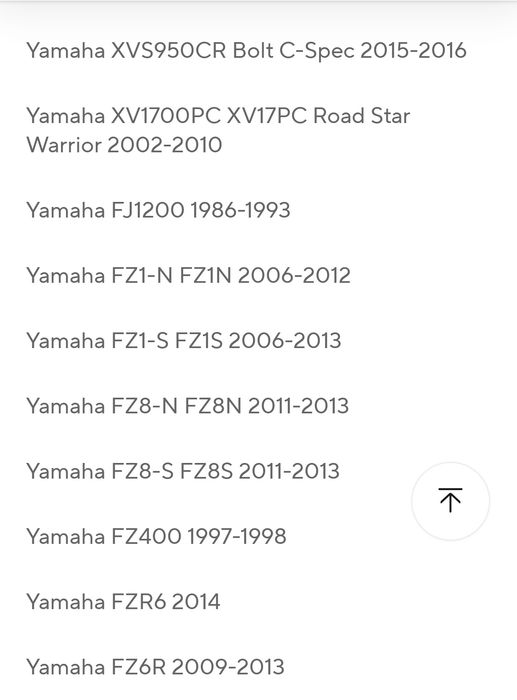 Степенки Yamaha FZ6R FZ1 XJR предни