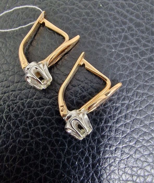 Серьги золото с бриллиантами