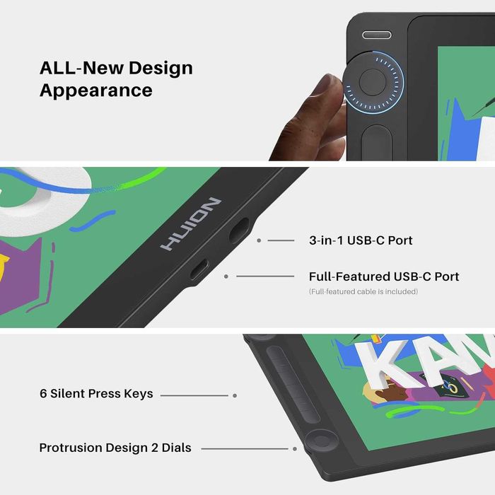 Новинка! Графический планшет с экраном Huion Kamvas 16 Gen3