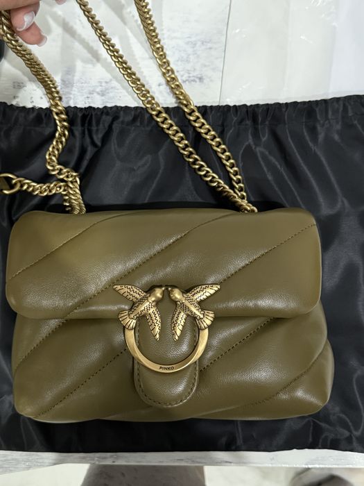 Кожена чанта Pinko