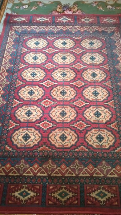 Этно ковер старинный. Шерстяной.