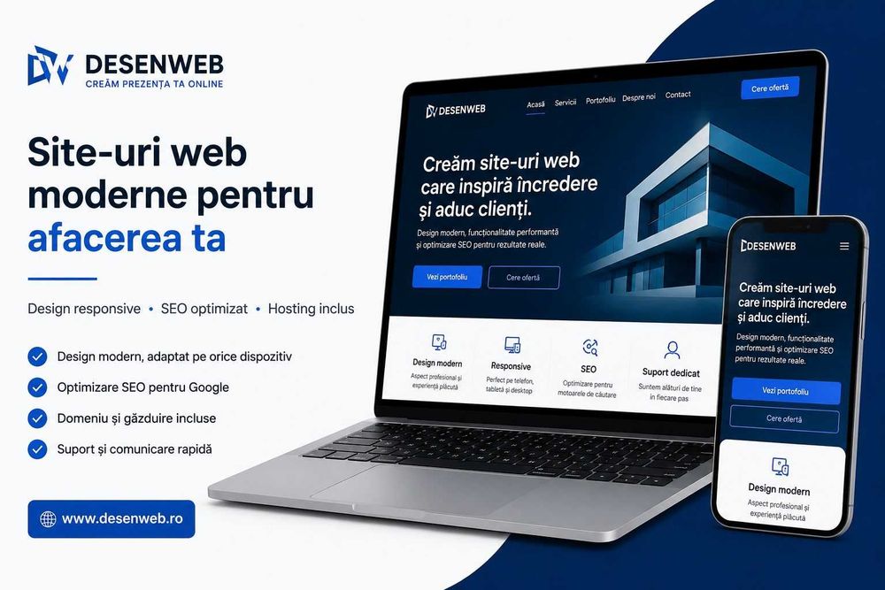 Realizare Site Web Profesional – Rapid, Modern și Optimizat Google