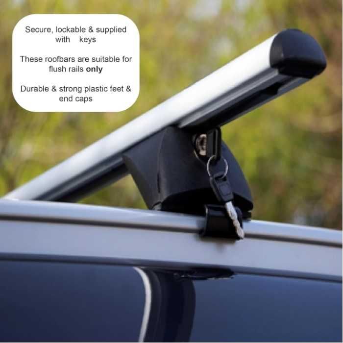 Алуминиеви багажник Automat-Flush Rails, с ключалки, 120см, 90кг