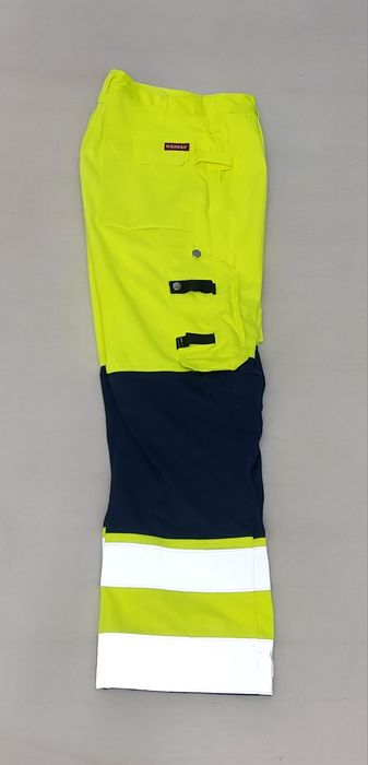 Pantaloni Fristads Kansas Cordura verde neon de înaltă vizibilitate 48