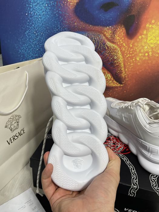 Adidasi Versace Chain Reaction piele naturala Full Box colectie noua