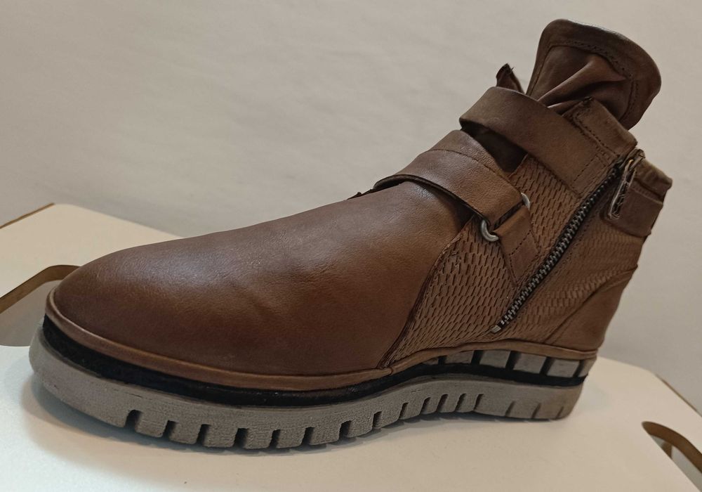 Ghete jodhpur 40 40.5 de lux zipper AS 98 piele naturala moale camel