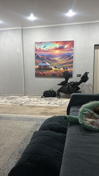 Картина "Қазақ ауылы"