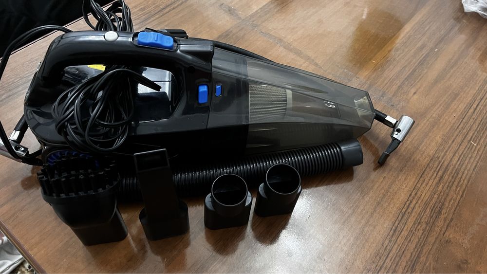 Автомобильный пылесос с компрессором