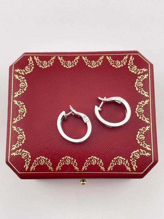 Серьги Cartier Love White Gold