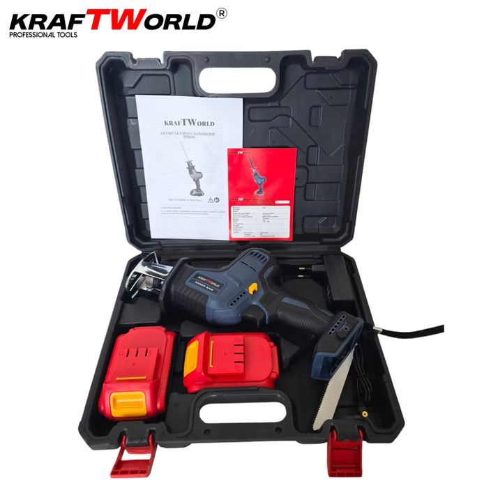 Акумулаторен Саблен Трион Kraft-Германия Безчетков, Компактен и Мощен!